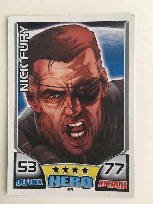 DC MARVEL TRADING CARD  -  HERO - NICK FURY