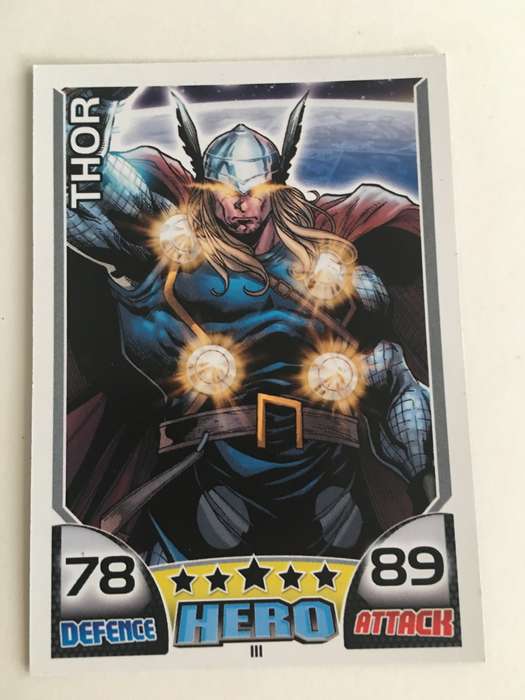 DC MARVEL TOPPS HERO TRADING CARD - THOR