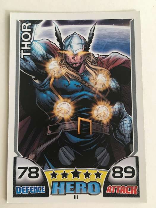 DC MARVEL TOPPS  HERO TRADING CARD - THOR