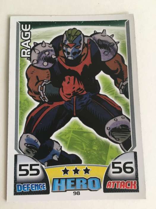 DC MARVEL TOPPS HERO TRADING CARD - RAGE