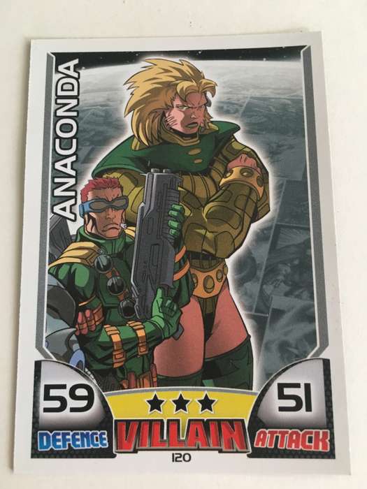 DC  MARVEL TOPPS TRADING CARD - VILLAIN -ANACONDA
