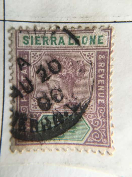 SIERRA LEONE  QUEEN VICTORIA USED STAMP