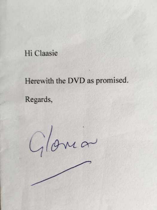 LOVELY AUTOGRAPH OF HELEN SUZMAN - 1917-2009 AND CD