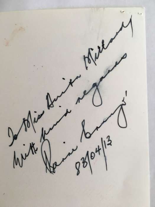 AUTOGRAPHED PHOTO OF FORMER MINISTER P. CRONJE - 1983
