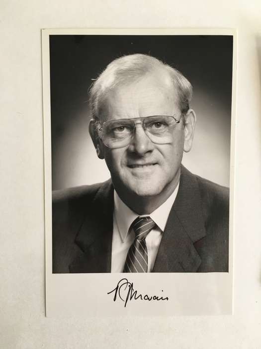 TWO PHOTOS OF FORMER MINISTERS ONE SIGNED - PG MARAIS