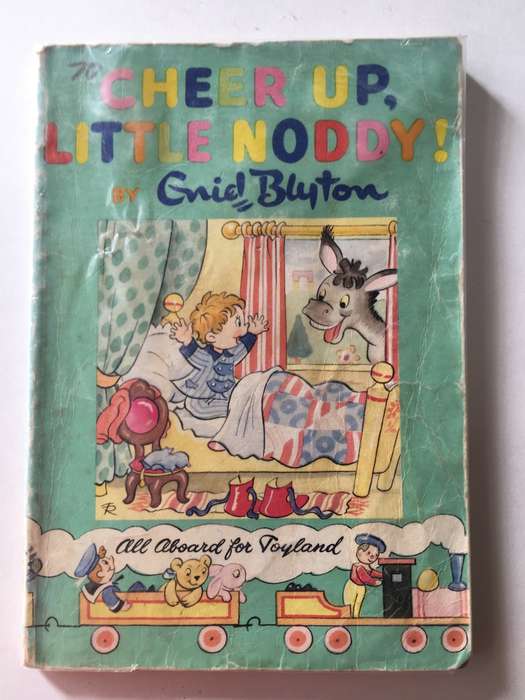 VINTAGE PAPER BACK BOOK - CHEER UP, LITTLE NODDY - 1960 COVERED IN PLASTIC