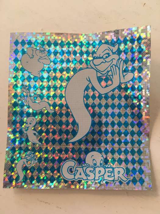 ZAPCAP CASPER TAZOS 1995 - SET OF 4  HOLOGRAM STICKERS - STICKERS MAY DIFFER