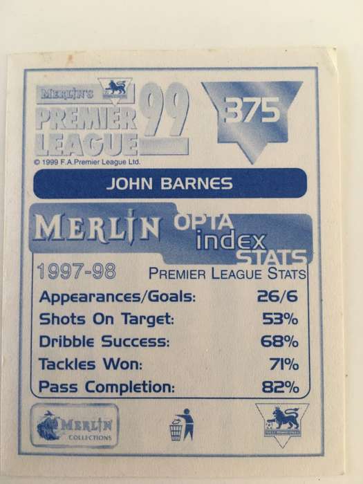 SOCCER MERLIN STICKER NO. 375