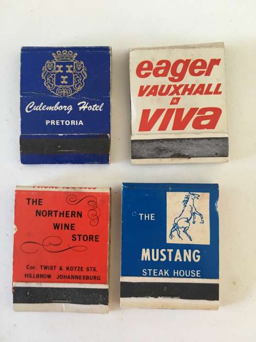 4 VINTAGE MATCH BOOKS MATCHES IN