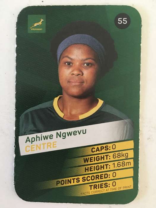 SPRINGBOK TRADING CARD  - PICK N PAY SUPER CARDS - NO. 55 -