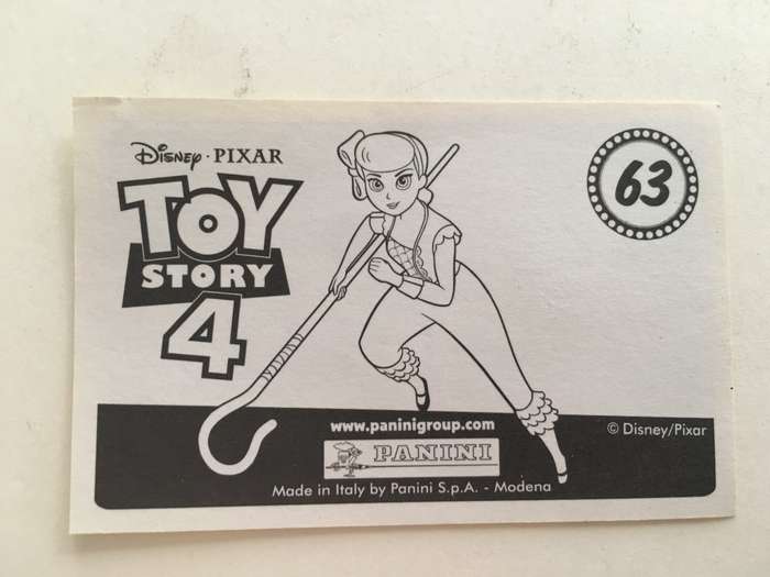 PANINI - DISNEY PIXAR TOY STORY 4 COLLECTOR STICKER -NO 63