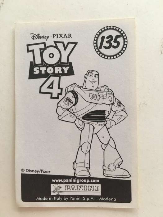 PANINI - DISNEY PIXAR TOY STORY 4 COLLECTOR STICKER -NO 135