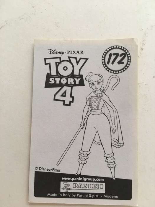 PANINI - DISNEY PIXAR TOY STORY 4 COLLECTOR STICKER -NO 172