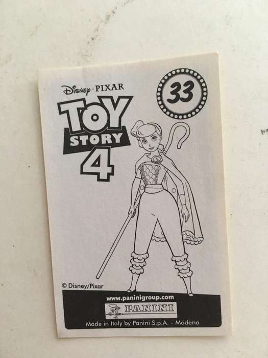 PANINI - DISNEY PIXAR TOY STORY 4 COLLECTOR STICKER -NO 33