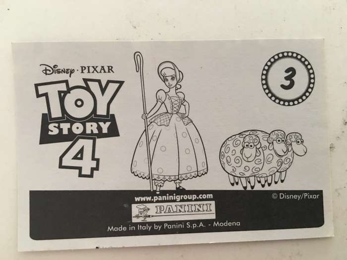 PANINI - DISNEY PIXAR TOY STORY 4 COLLECTOR STICKER -NO 3
