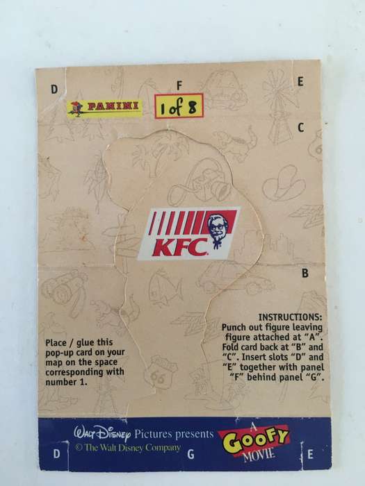 PANINI  KFC GOOFY MOVIE COLLECTOR STICKER - NO. 1 ROXANNE