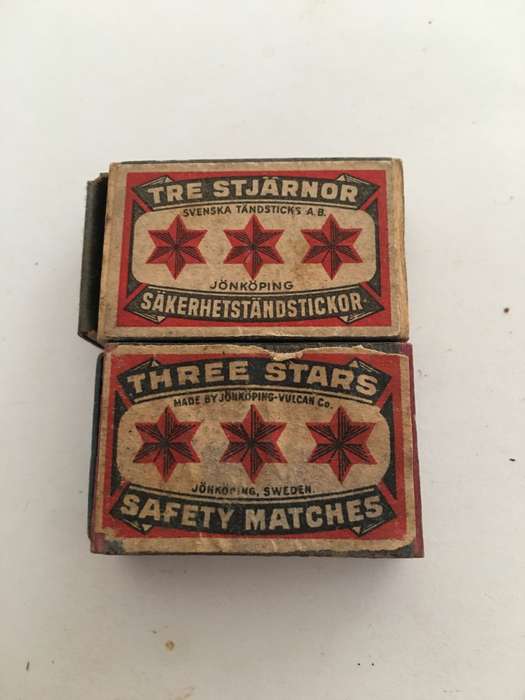 VINTAGE 2MATCH BOXES EMPTY