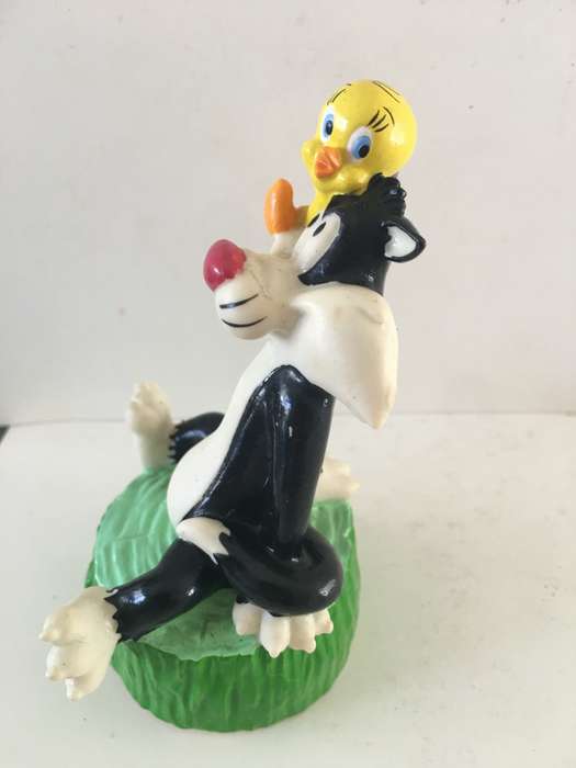 VINTAGE  PVC LOONEY TUNES SYLVESTOR AND TWEETY - WARNER BROTHERS - 1998