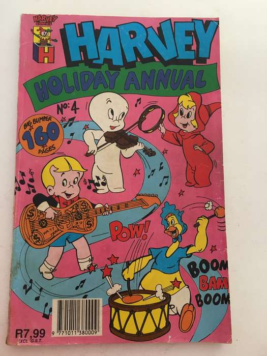 HARVEY COMICS - GIANT COMIC EQUAL  TO 4 COMICS -  NO. 4 - 1990 -  160 PAGES!!!