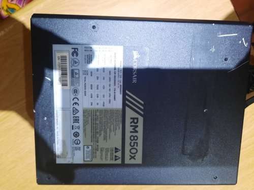 Corsair 850w power supply Please note the cables in the pic are all I have