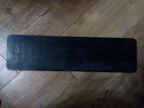 VEHICLE REGISTRATION NUMBER PLATE.   Cape Town