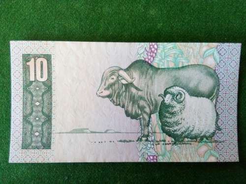SOUTH AFRICA 10 RAND (DE KOCK) VERY GOOD CIRCULATED