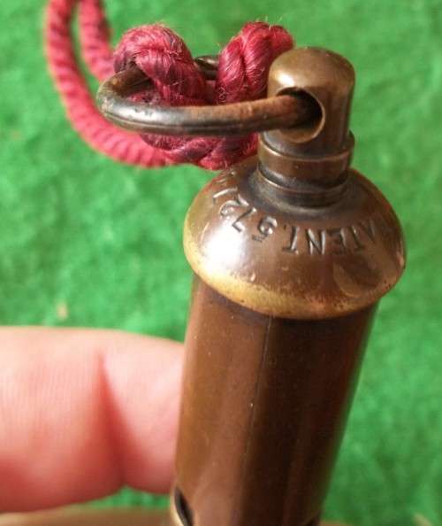VINTAGE BRASS BOY SCOUTS WHISTLE AND CORD
