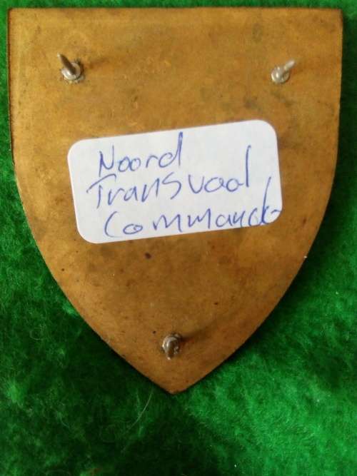 SADF - N TRANSVAAL COMMAND WORKSHOP METAL SHOULDER FLASH  - PINS INTACT