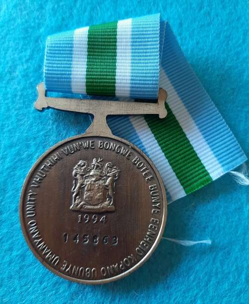SADF - FULL SIZE UNITAS MEDAL (NUMBERED) #2