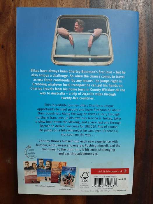 CHARLEY BOORMAN - BY ANY MEANS  -SPHERE  SOFTCOVER  12.5 X 19.7 CM