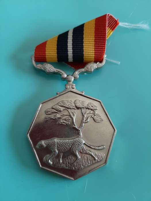 SADF - FULL SIZE SOUTHERN AFRICA MEDAL (NUMBERED) - SHORT RIBBON