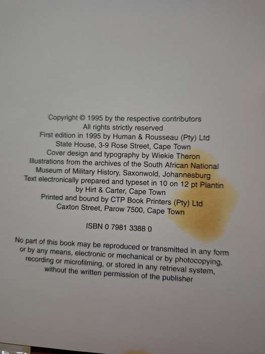 JOHN KEENE - SOUTH AFRICA IN WORLD WAR 2 - HARDCOVER - HUMAN & ROSSOUW