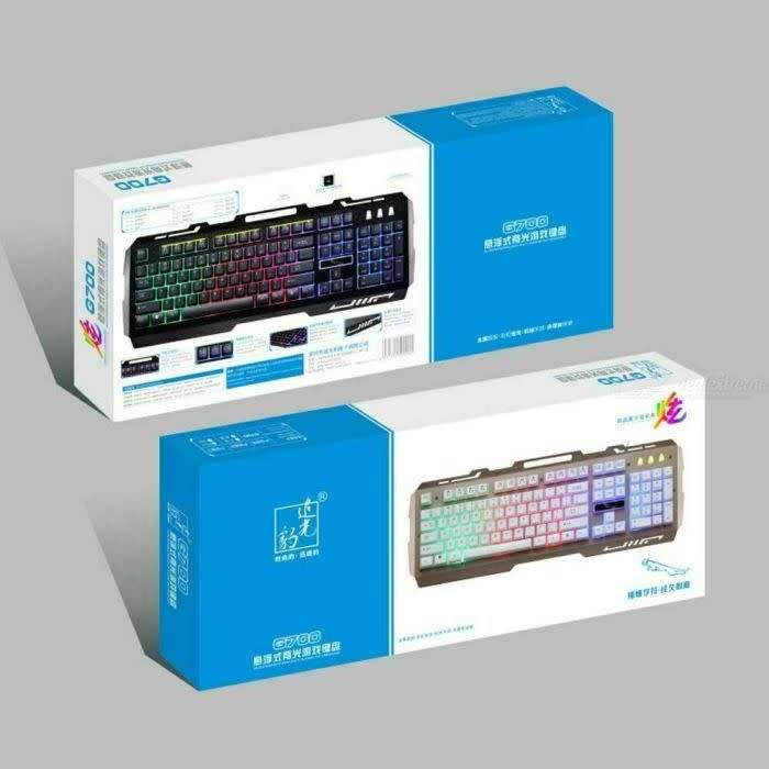 G700 Gaming Wired Keyboard Mechanical Black/White Keyboard+Mouse