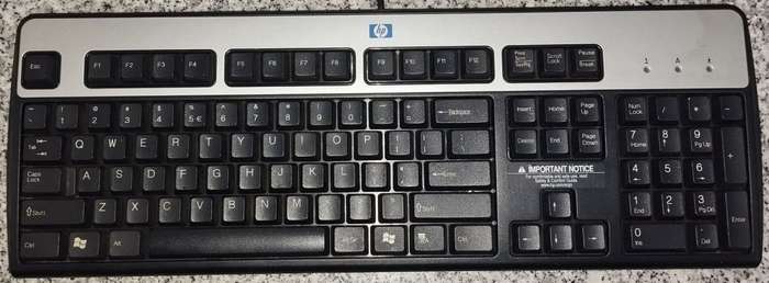 HP Black PS/2 Keyboard