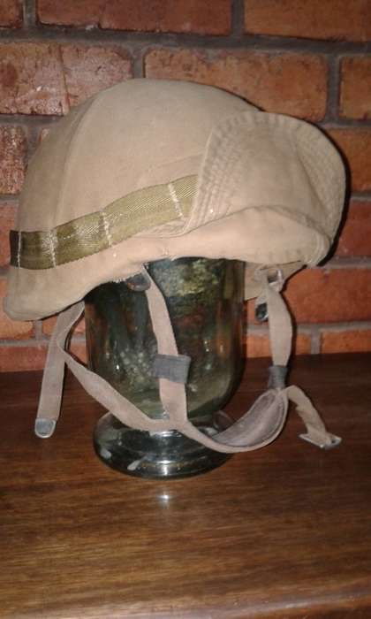 1983 First Local Production : SADF Paratrooper M83 Kevlar Helmet w/ Nutria Cover (1st Type).