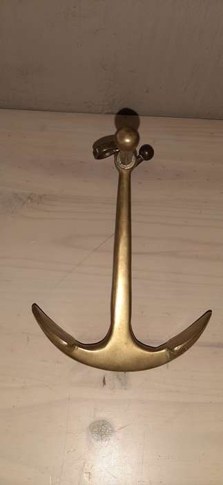* Antique Solid Brass * - Nautical Anchor Ornament.