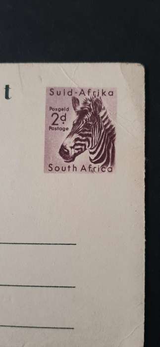 ** 1954 South Africa 2d Postage `Campanile Port Elizabeth` PostCard (Unused).**