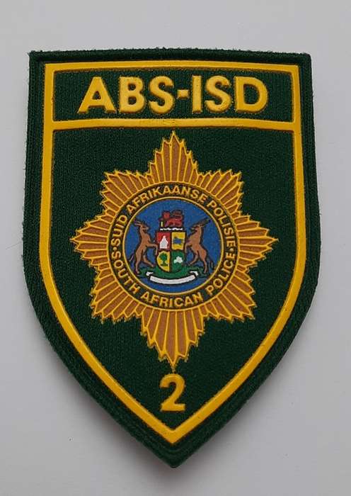 ** Pre-1994 South African Police (SAP) Camo Sergeant Brassard and ABS-ISD 2  Chest Flash **