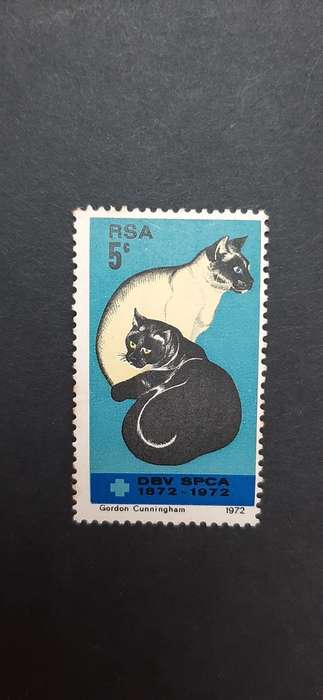 ** 1972 RSA 5c S.P.C.A  Centenary Stamp (Mint/Unused).**