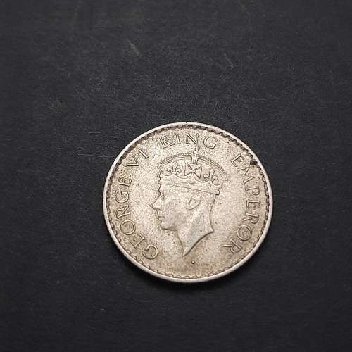 ** 1940 India ¼ Rupee .500 Silver Coin #2  ( XF ) [Uncirculated].**