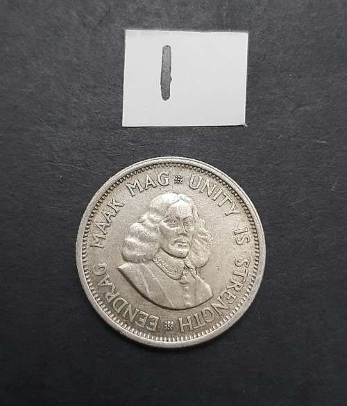 ** 1963 South Africa Silver 10c Coin #1  [ Circulated ](VF).**