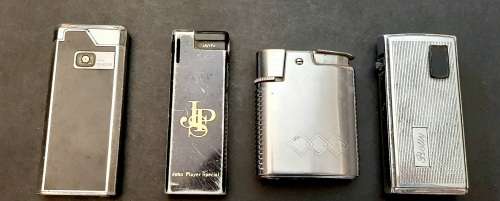 ** Lot : Assorted 20th Century Ronson and Win Cigarette Lighters (x4) [UNTESTED].**