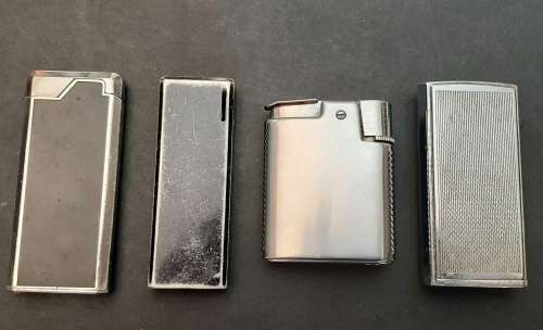 ** Lot : Assorted 20th Century Ronson and Win Cigarette Lighters (x4) [UNTESTED].**
