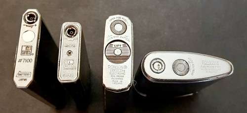** Lot : Assorted 20th Century Ronson and Win Cigarette Lighters (x4) [UNTESTED].**