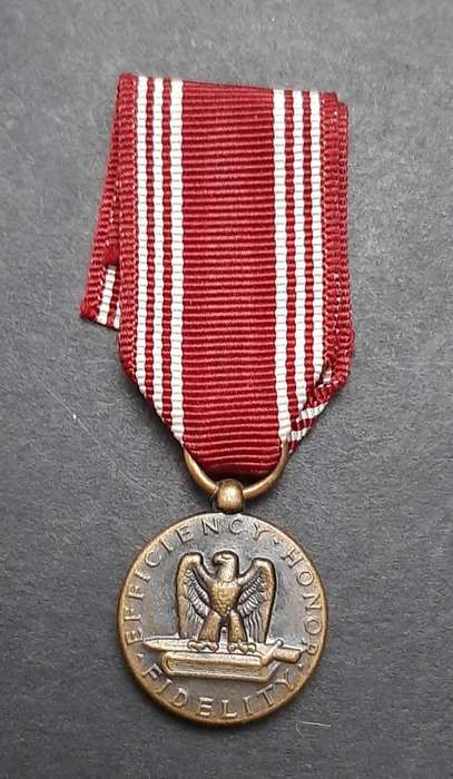 United States Army Good Conduct Miniature Medal with Ribbon