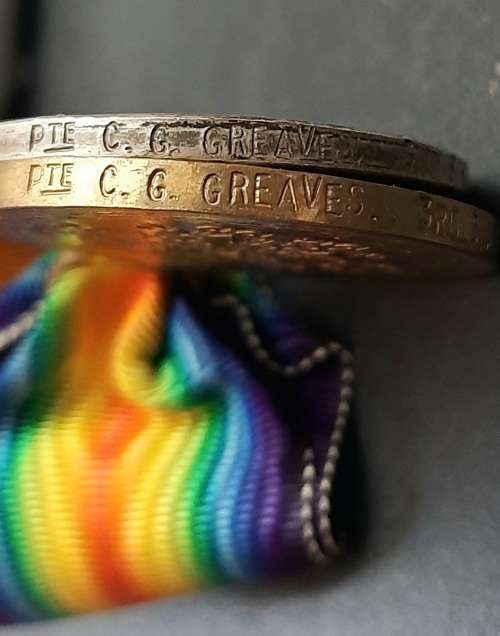 WW1 .925 silver British War Medal and Victory Medal with silk ribbons (3rd South African Horse)