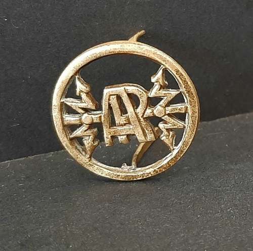 WW2 Italian Air Force Officer's Brass Epaulette Insignia