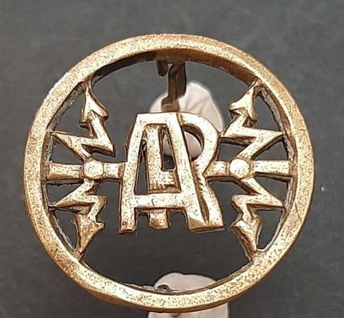WW2 Italian Air Force Officer's Brass Epaulette Insignia