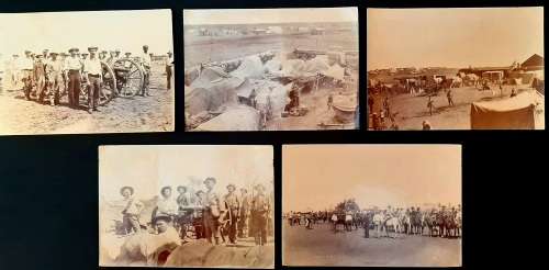 **Rhodesia : 1896 Second Matabele War & Gifford`s Horse Photograph Lot #2 (x5).**