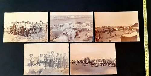**Rhodesia : 1896 Second Matabele War & Gifford`s Horse Photograph Lot #2 (x5).**